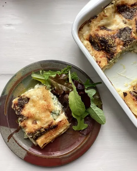 A Classic Creation for Lasagne with Zucchini and Three Cheeses